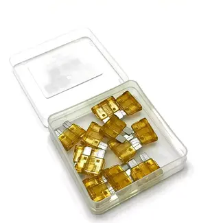 Bofix Steekzekering 7.5A - Set van 12 - Donkerbruin - Voor voertuigen en auto-accessoires