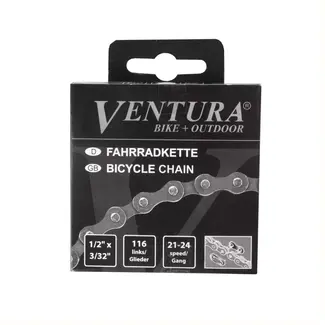 Ventura 8-speed fietsketting - duurzaam - 116 schakels - grijs/bruin