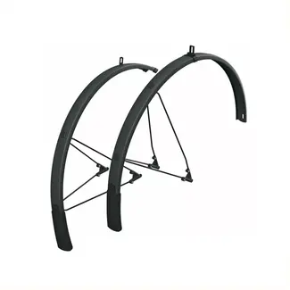 SKS Spatbordenset - Flexibele Spoiler - Mat Zwart - 46mm - 27,5" tot 29" Wielen