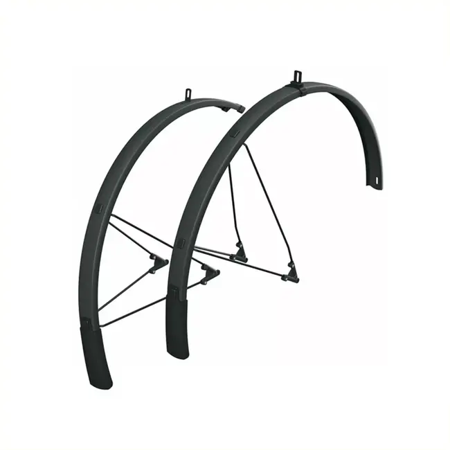 SKS Spatbordenset - Flexibele Spoiler - Mat Zwart - 46mm - 27,5" tot 29" Wielen