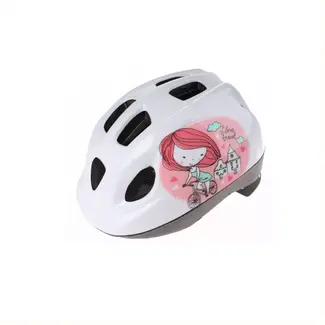 Polisport Kinderhelm XS - Ventilatie & Wasbare Vulling - Wit/Roze - Veiligheidsnorm EN 1078 Polisport Kinderhelm XS - Ventilatie & Wasbare Vulling - Wit/Roze - Veiligheidsnorm EN 1078