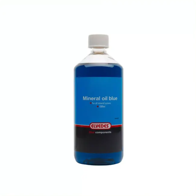 Elvedes Universele minerale olie - 1000 ml - Blauw - Voor alle remsystemen