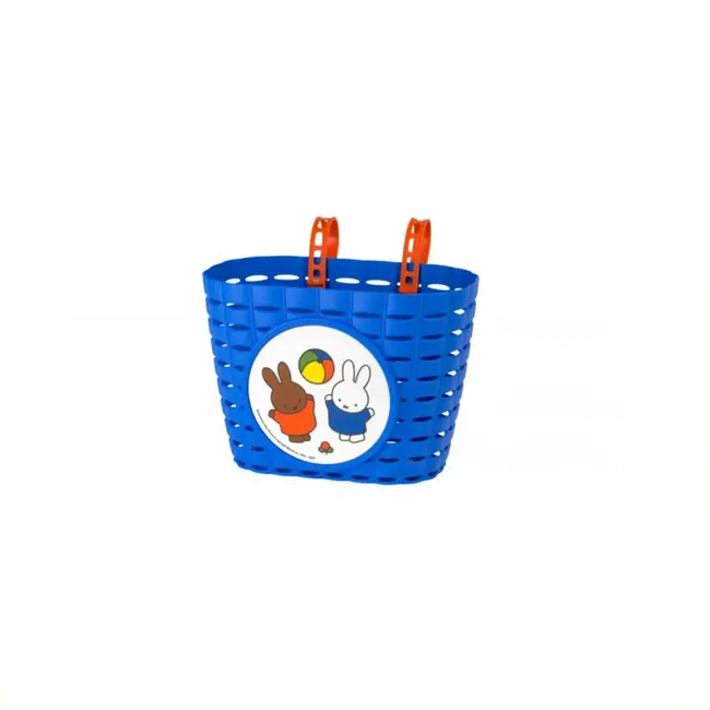 Widek Blauwe kinderfietsmand met Nijntje sticker - PVC - Weerbestendig - Lichtgewicht