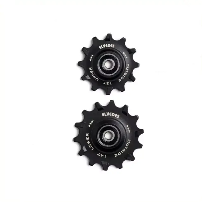 Elvedes Derailleur wieltjes - Narrow/Wide ontwerp - Roestvrijstalen lagers - Geschikt voor Sram 1x12/2x11 systemen