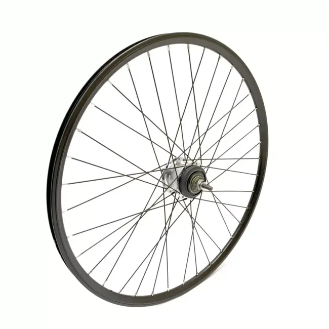 Falkx Achterwiel 28 inch - Nexus 7-speed - Zwarte alu velg - Terugtraprem - Zwarte RVS spaken