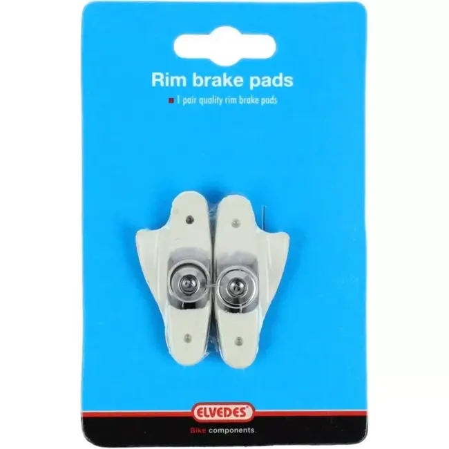 Elvedes Race velgremblokjes - universeel - witte compound - hoog remvermogen - 55 mm - per paar