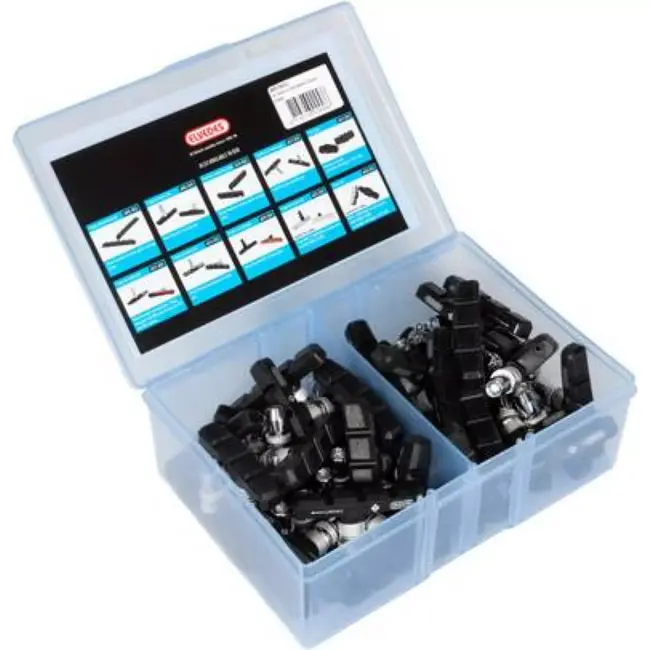 Elvedes V-type velgremblokjes - 60mm - Werkplaatsdoos - 25 paar