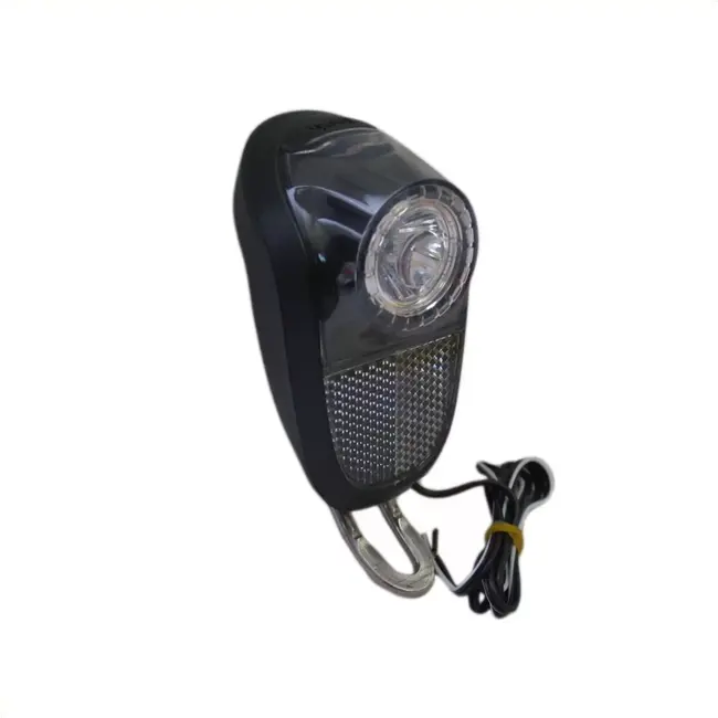 Union LED koplamp voor naafdynamo - zwart - RVS haak - 1x high power LED