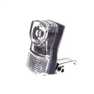 Ikzilight Compacte LED-koplamp - Chroom - Inclusief montagebeugel en batterijen