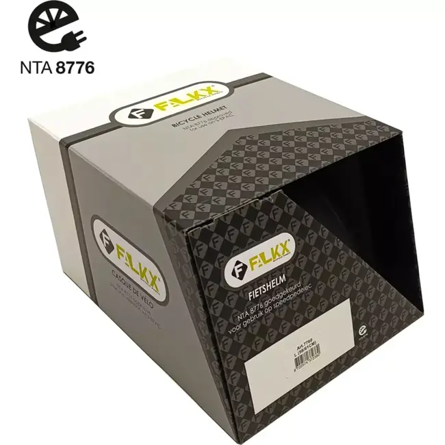 Falkx Helm XL - Mat zwart - NTA 8776 - LED achterlicht - Draaisluiting