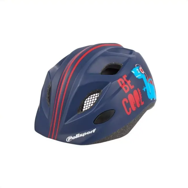 Polisport Kinderhelm - Veiligheid & Comfort - Blauw - Maat S (52/56 cm)