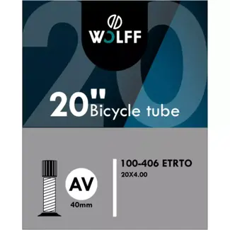 WOLFF Binnenband fatbike 20x4.00 - Schrader ventiel 40mm - Geschikt voor diverse merken en modellen