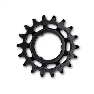 KMC Achtertandwiel 18T - Extra sterk chroom-molybdeen - Zwart - Geschikt voor Shimano - Duurzaam en betrouwbaar