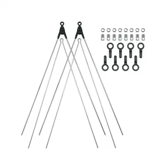 SKS Spatbordstangen zilver - 28 inch - Weerbestendig kunststof - Voorwielmontage