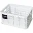 Basil Fietskrat S - Gerecycled Kunststof - Multifunctionele Bodem - 17,5L - Wit