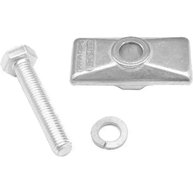 Esge Bevestigingsset voor fietsen - gepolijste afwerking - 52x26x15 mm - inclusief bout en sluitring