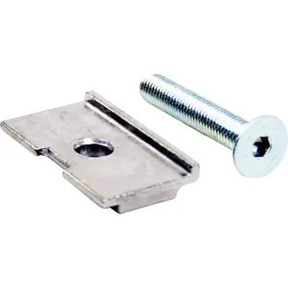 Esge Adapterplaat voor smalle lasplaat - Inclusief bout en sluitring - 52 x 26 x 15 mm