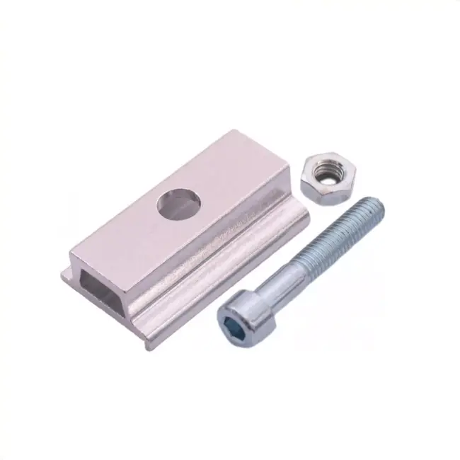 Ursus Adapterplaat voor standaards - van 30 naar 20mm - Inclusief bout en moer - Zilver