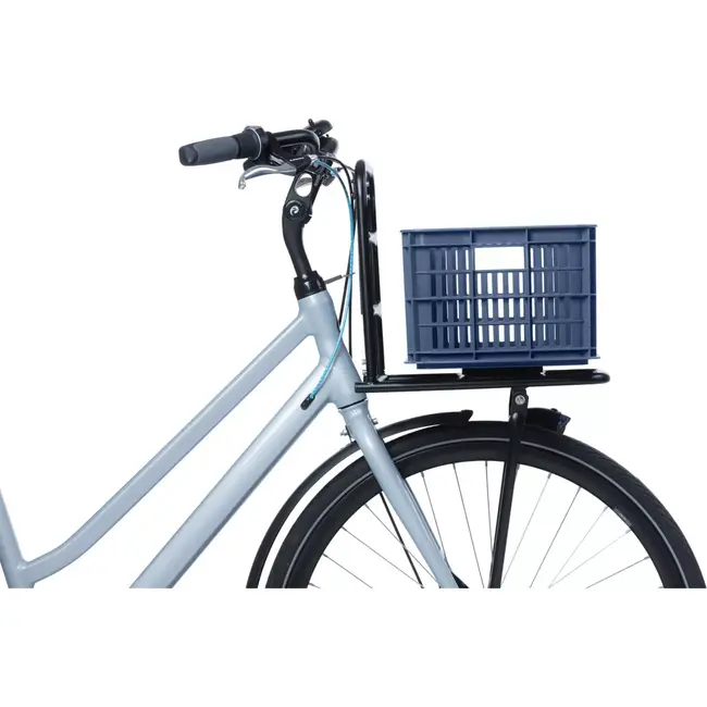 Basil Fietskrat S - Duurzaam Kunststof - 17,5L - Blauw - Compact en Stijlvol