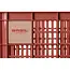 Basil Fietskrat M - Gerecycled Kunststof - Terra Rood - 29,5L - Compatibel met MIK en Racktime