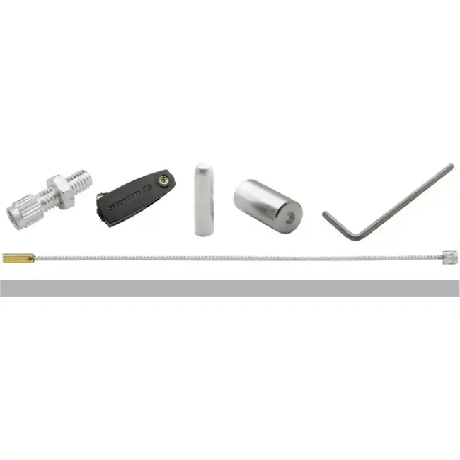 Elvedes Reparatiekabel XL - 2.50m - Met draadeind en inbus - Voor scooters en bromfietsen