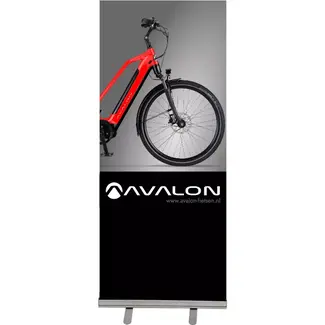 Avalon Roll-up banner - 85x200 cm - aluminium basis - draagbaar en eenvoudig op te zetten