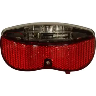 Falkx LED achterlicht - 2 kleuren - Batterij - 80mm montage - Compact ontwerp