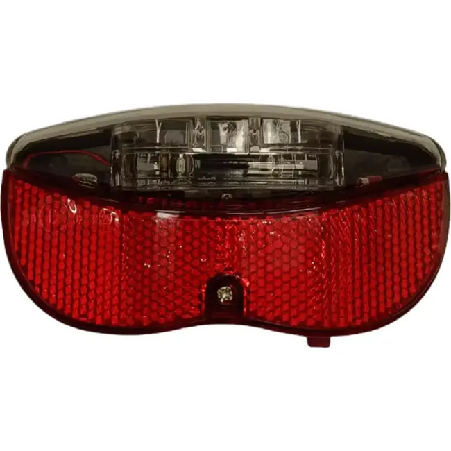 Falkx LED achterlicht - 2 kleuren - Batterij - 80mm montage - Compact ontwerp