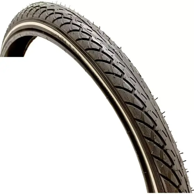 Deli tire Buitenband met reflectiestreep - 24x1.75 - Veiligheid en duurzaamheid - Zwart
