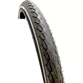 Deli tire Buitenband - Reflecterend - 26x1.75 - Zwart - Voor stadsfietsen