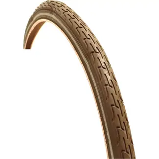 Deli tire Bruine fietsband met reflectie - 26x1 3/8 - Duurzaam en slijtvast