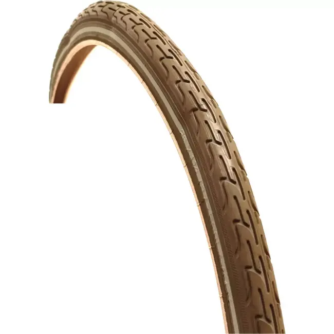 Deli tire Bruine fietsband met reflectie - 26x1 3/8 - Duurzaam en slijtvast