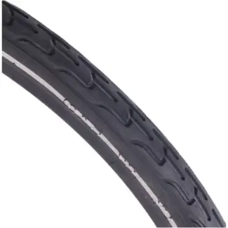 Deli tire Buitenband met reflectie - 24x1.3/8 - Geschikt voor diverse terreinen - Zwart