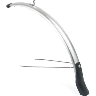 Eurofender Voorspatbord 28 inch - 51 mm breed - Zilver - Kunststof - Geschikt voor Batavus, Gazelle, Giant Eurofender Voorspatbord 28 inch - 51 mm breed - Zilver - Kunststof - Geschikt voor Batavus, Gazelle, Giant