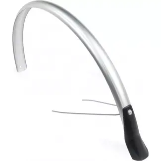 Eurofender Achterspatbord - 28 inch - 51 mm breed - Zilver - Bescherming tegen water en modder