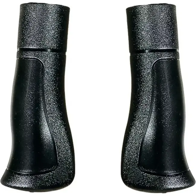 Herrmans Ergonomische fietshandvatten - Comfortabel - Veilig - 120mm - Zwart - Set van 2
