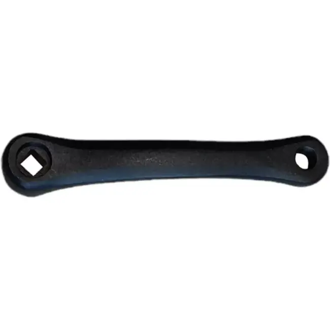 Falkx Linker crank - aluminium - zwart - 170 mm - spieloos ontwerp