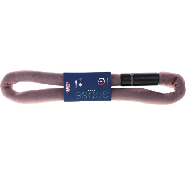 ABUS Roze kettingslot - Flexibel en slijtvast - 6 mm gehard staal - 110 cm - Veiligheidsniveau 7