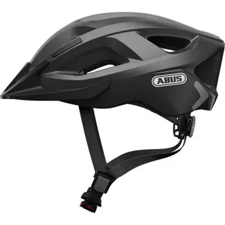 ABUS Fietshelm met LED-licht en uitstekende ventilatie - Maat 51-55 cm - Titan kleur