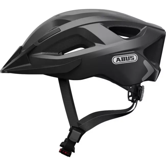ABUS Fietshelm met LED-licht en uitstekende ventilatie - Maat 51-55 cm - Titan kleur