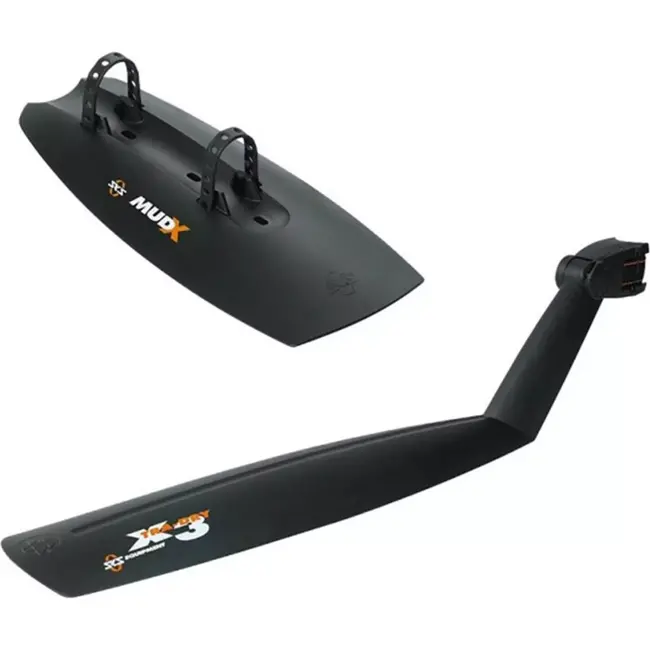 SKS Spatbordenset zwart - Flexibele pasvorm - Geschikt voor 12" tot 29" wielen - Duurzaam en robuust ontwerp