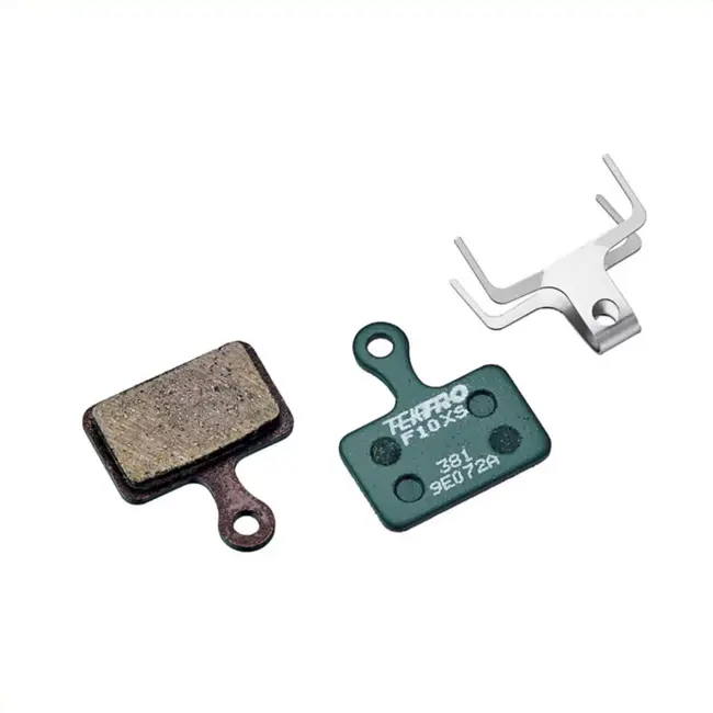 Tektro Schijfremblok - Resin compound - Geluidsarm - Staalplaat - Groen - 26x30mm - Per paar