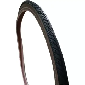 Deli tire Buitenband 28x1.75 - Reflectie - Anti-lek - Zwart/Bruin
