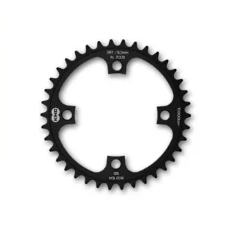 KMC Aluminium tandwiel 42T - Single speed - BCD 104mm - Lichtgewicht - Zwart