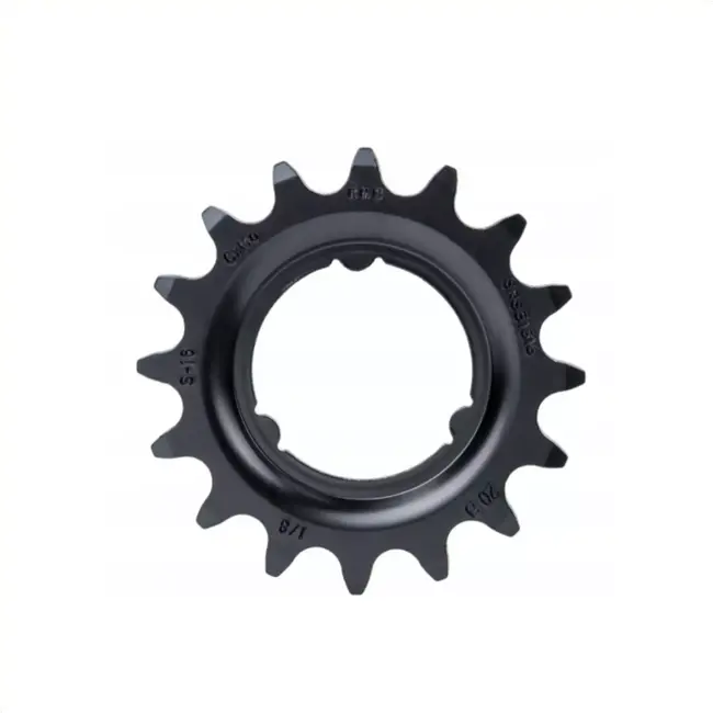 KMC Tandwiel 16T - Gehard Chromoly Staal - Zwart - Voor Shimano Versnellingsnaven