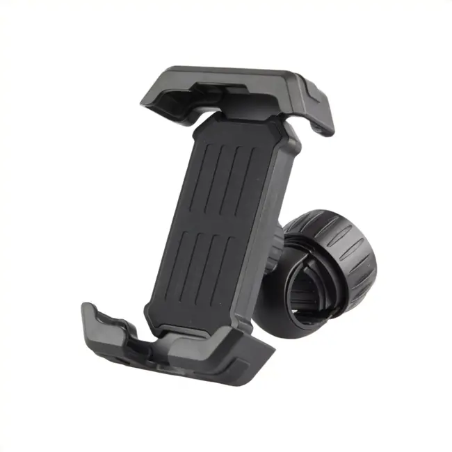 Mirage Verstelbare telefoonhouder voor fiets - 17x9 cm - zwart