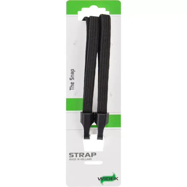 Widek Veiligheidsbinder met twee zwarte banden - 12mm breed - 60cm lang - Geschikt voor fietsen en outdoor activiteiten