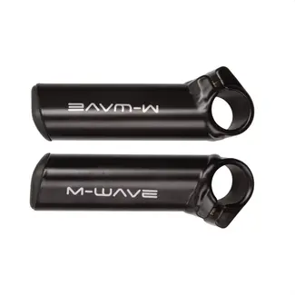 M-Wave Bar ends - anatomisch ontwerp - aluminium - Ø 22,2 mm - aerodynamisch