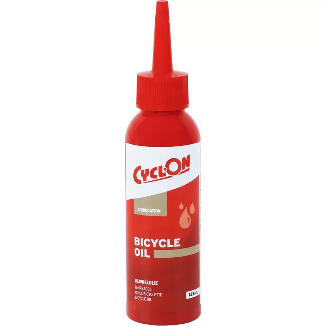 CyclOn Fietsolie 125 ml - Waterafstotend - Roestbescherming - Goede penetratie - Voor stadsfietsen