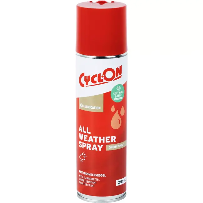 CyclOn Biologisch afbreekbare kettingspray - micro-additieven - alle weersomstandigheden - 250 ml